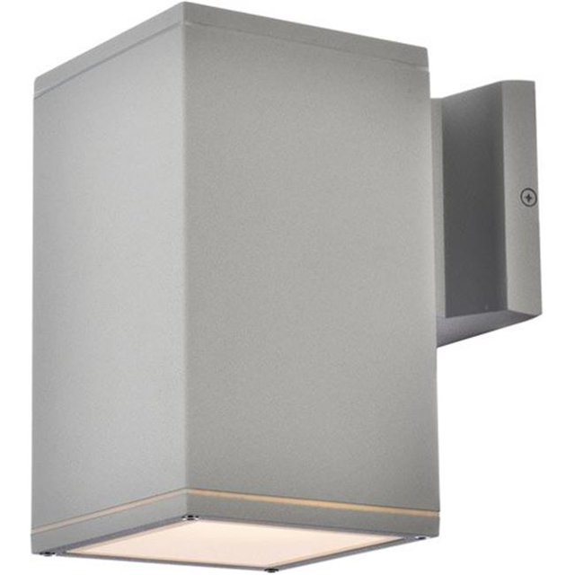 Living District LDOD4041S Lampe Murale Extérieure Raine 4,09 Po, Argent