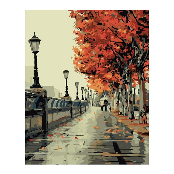 TFixol Painting by Numbers for Adults Beginners Canvas Oil DIY Paint by Numbers Kit Indoor Wall Decoration Gifts Arts and Crafts(style 3)