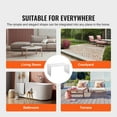 thumbnail image 3 of VEVOR Acrylic Coffee Table 32" C-Shaped Clear Acrylic End Table 16.3 in high Transparent Acrylic Side Table, for Coffee, Drink, Food, Snack used in Living Room, Courtyard, Terrace, 3 of 7