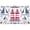 Lighthouse Wave Ship, variant on Haosy 2 Panels Rod Pocket Tier Curtains 27 x 24 Light Filtering Privacy Semi Sheer for Kitchen Bathroom, Line Block Doodle