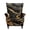Black Gold Marble, variant on SEANATIVE Wingback Chair Slipcover with Elastic Bottom, 2 Piece Wing Back Chair Covers Slipcovers Stain Resistant Anti-Scratch Wingback Sofa Protector for Dog Cat, Hippie Lotus Flower Blue Violet