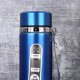 thumbnail image 5 of Taza de vacío de acero inoxidable, botella aislada portátil de boca grande con cuerda de mano para viajes de negocios, oficina, diario, azul, 1000ml, 5 of 5