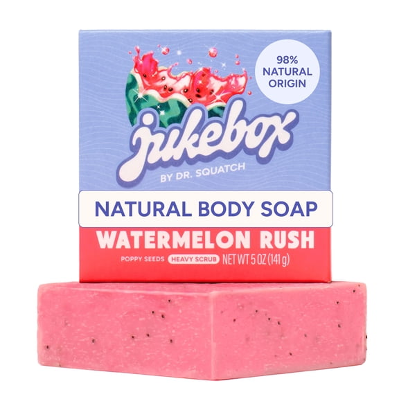 Jukebox Natural Women's Bar Soap – Cold Process – No Harsh Chemicals – Watermelon Rush, 5oz