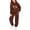 1-brown, variant on LNMQLPDBS Baby Girls Graphic Hoodie Set Toddler Heart Sweatshirt Kids Pullover with Kangaroo Pocket and Relaxed Fit Jogger Pants Tween Casual 2 Piece Outfit for School Sports Daily Wear