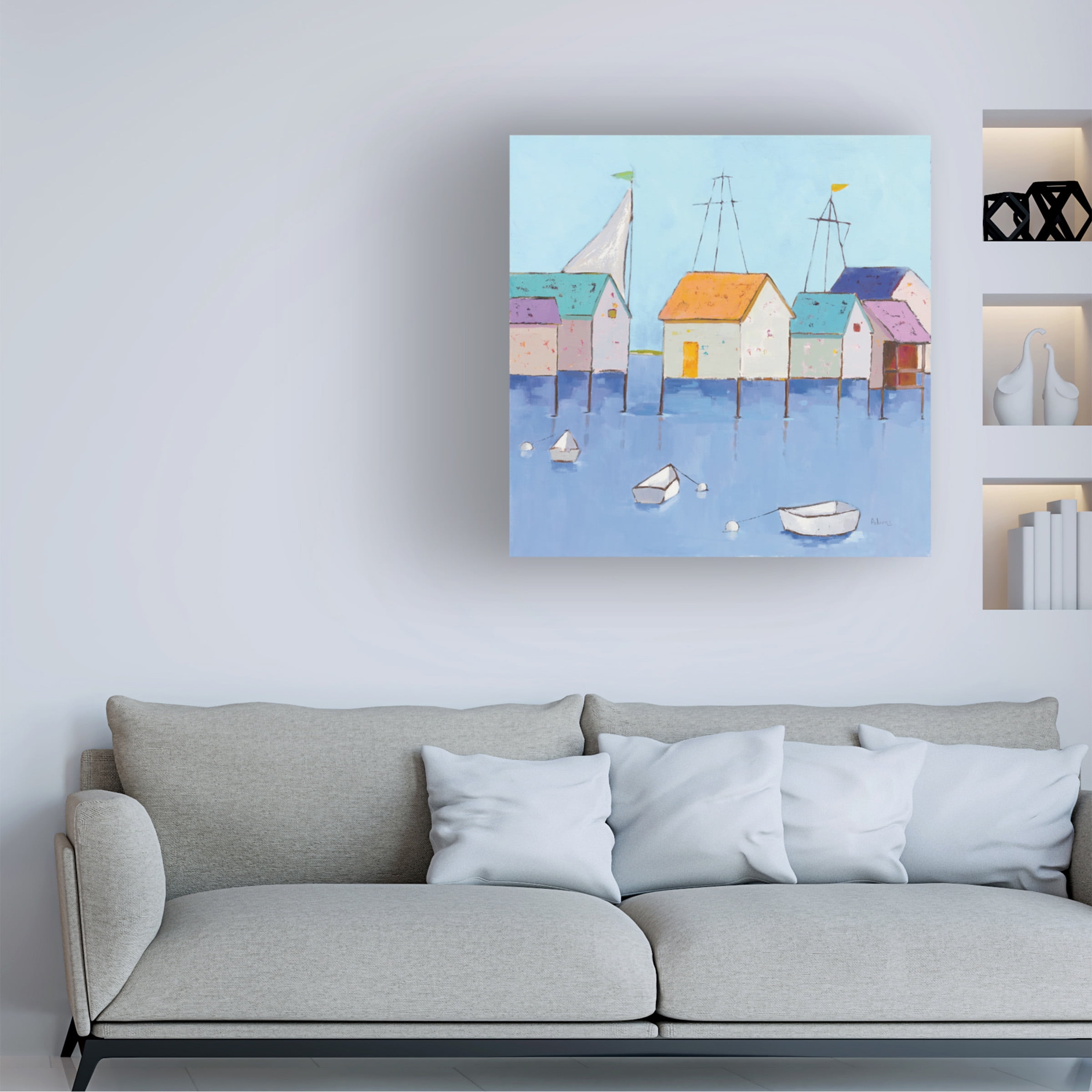 Phyllis Adams 'Egret II' Canvas Art