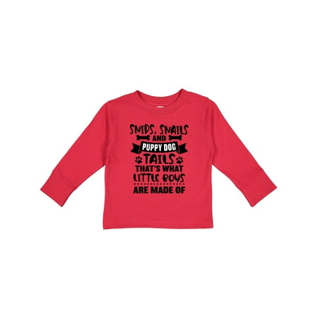 

Inktastic Snips Snails and Puppy Dog Tails That s What Little Boys Gift Toddler Boy Girl Long Sleeve T-Shirt