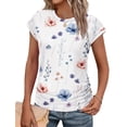 thumbnail image 1 of Blusa SAMPEEL para mujer, manga corta, holgada, verano, XXL, 1 of 5
