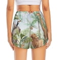 thumbnail image 2 of Lsque Watercolor African Animals Wildlife Printed Women's Running Shorts with Liner Pockets,Elastic Quick Dry Workout Athletic Gym Yoga Shorts,Womens High Waist Shorts-X-Large, 2 of 9