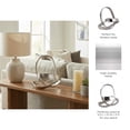 thumbnail image 6 of Decorative Aluminum Knot Sculpture for Home Decor - Modern Ornaments Figurine for Bathroom, Office, and Living Room - Stylish Shelf Accent, Coffee Table Decor, or Any Room Display - 11", Silver, 6 of 14