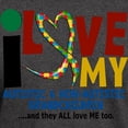 thumbnail image 3 of CafePress - I Love My Autistic & Nonautistic Grandchildren 2 D - Men's Classic Graphic Cotton T-Shirt, 3 of 4