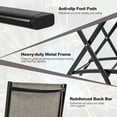 thumbnail image 4 of Gymax Tabourets de Bar Pliants - Ensemble de 2, Café, 4 of 7