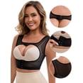 thumbnail image 3 of DARING DIVA Front Closure Shapewear Tank Tops Push Up Posture Corrector L Black, 3 of 6