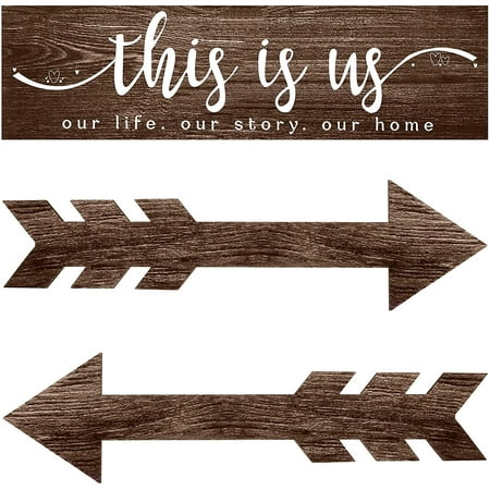 3 Pieces Family Home Decor This Is Us Wall Rustic Wood Signs Quotes - Home Decor Quotes Signs 3 Pieces Family Home Decor This Is Us Wall Rustic Wood Signs Quotes - Home Decor Quotes Signs