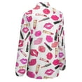 thumbnail image 5 of Pretty Lipstick Lip Prints Lipsticks Pattern Long Sleeve Blouse Woman Streetwear Casual Shirts Summer Oversize Woman Streetwear Clothing Birthday Present, 5 of 7