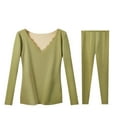 thumbnail image 1 of Minnieouse Ropa interior térmica femenina, ropa de manga larga, traje, pijama, camisa cálida, pantalones, accesorios para pantalones de fibra acrílica Ropa interior Verde L Minnieouse AP013575-03, 1 of 6