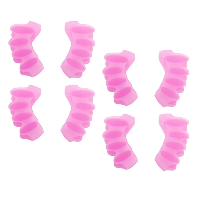 Separador de Dedos de los Pies de 8 Piezas Diseño Ergonómico de Silicona Corrector de Dedos Superpuestos Fácil de Limpiar para Mujeres y Hombres ANGGREK Otros