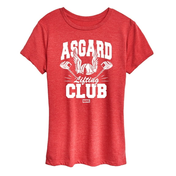 Marvel Thor - Asgard Lift Club - Women's Short Sleeve Graphic T-Shirt