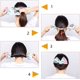 thumbnail image 3 of 4 piezas de moño hábil, pinza para el cabello de tela, moño con bandas French Twist Hair Bun Maker Floral Hair Braiding Tools Bun Twister Diadema de verano para peinado de moda, 3 of 5