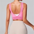 thumbnail image 4 of Women Mesh Yoga Shirt Sexy Short Sleeve T-Shirt Sport Top Blouse Cover Up Quick Dry Gym Clothes Running Fitness Tank Sportwear, 4 of 6