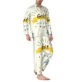 thumbnail image 2 of Balery Golf Icons And Golfer Pattern Pajama Sets for Men Long Sleeve 2 Piece Sleepwear Loungewear Sets Soft PJ's with Pockets Long Sleeve Comfy Pj Sets-X-Large, 2 of 7