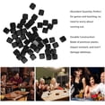 thumbnail image 2 of HUGFEGWE DIY 50PCS Blank Six Sided Dice Dice Cubes for Endless Possibilities and Enhanced Gameplay Great for Math Teaching and Learning Plastic 0.6in Dice for Game Nights (Black) CJB91-50007, 2 of 9