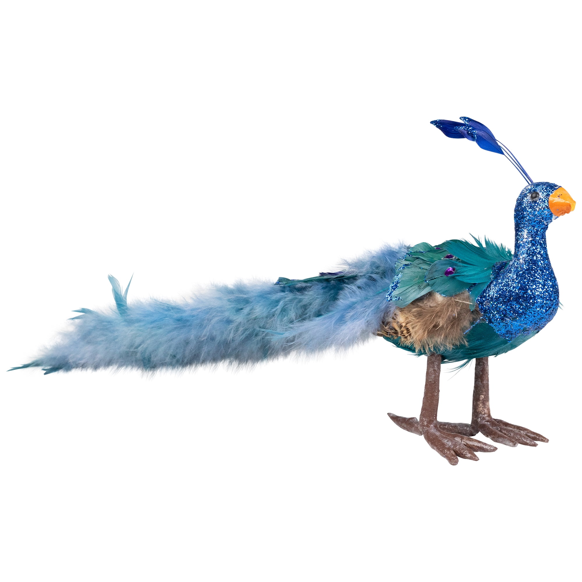 Northlight 13" Peacock Bird with Closed Tail Feathers Christmas Ornament - Green