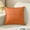 Orange, variant on Decorative Throw Pillow - 18x18 Inch Tech Fabric Square Cushion for Sofa & Bed (Stripe Pattern Fall/Winter Home Accent Pillow)