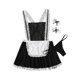 thumbnail image 1 of Gibobby Conjunto de lencería Sexy Lencería de dos piezas para mujer, sexy con encaje floral, escote en V profundo, brasier inalámbrico y tanga exótico(Negro, G), 1 of 5