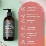 M3 Sore Arnica Muscle Massage Oil for Massage Therapy | Massage Oil with Collagen, Arnica, and Menthol | Full Body Massage Oil by M3