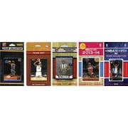 C&I Collectibles NBA Washington Wizards 5 Different Licensed Trading Card Team Sets O/S