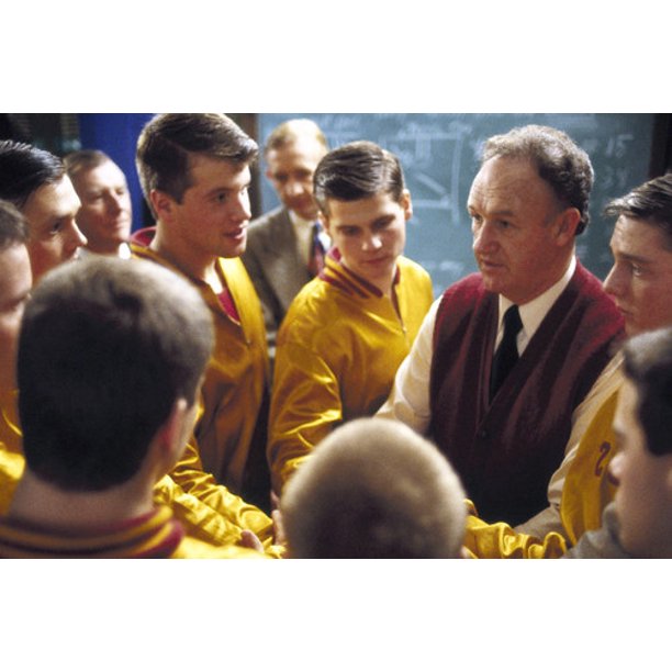 Gene Hackman in Hoosiers and basketball team 24x36 Poster
