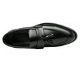thumbnail image 3 of Roamers Mens Toggle Saddle Hi-Shine Leather Loafers, 3 of 4