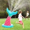 thumbnail image 3 of Splash Buddies BH53270 Kids Inflatable Sprinkler Mermaid Sprayer, Pink, 3 of 7