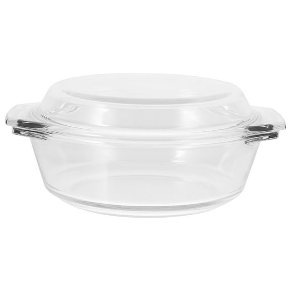 UPOUART glass casserole dishes Glass Casserole Brown Dishwasher Safe Round Serving 1Pcs