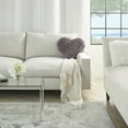 thumbnail image 4 of Nourison Shag Lavender Decorative Throw Pillow , 18" x 18", 4 of 5