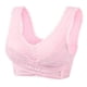 thumbnail image 1 of Sujetador push-up ajustable con borde de encaje y hebilla lateral cruzada frontal sin aro de acero, ropa interior para correr y yoga, 1 of 5