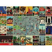 New York Puzzle Company - Paul Thurlby London Collage - 500 Piece Jigsaw Puzzle