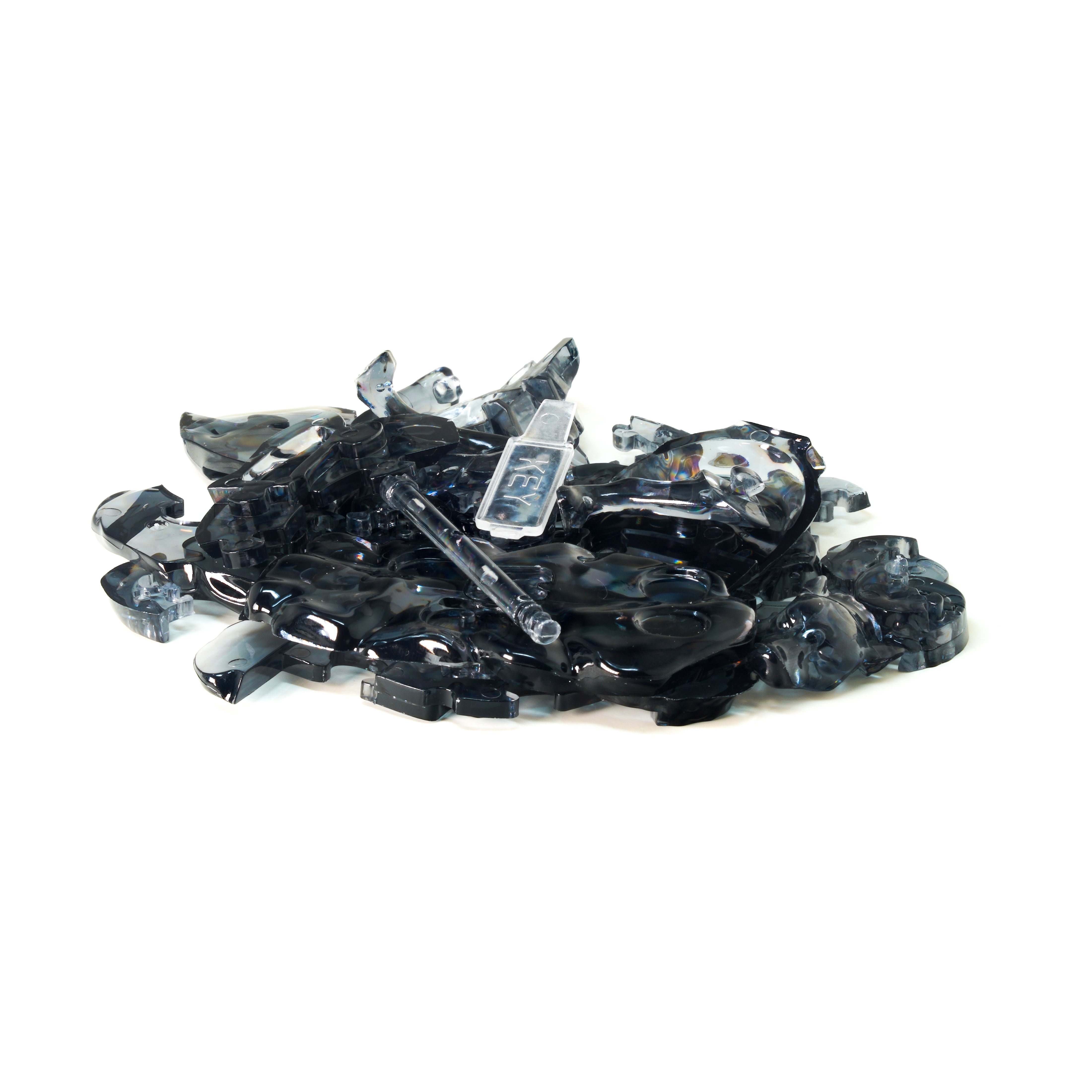 AreYouGame.com 3D Crystal Puzzle - Wolf (Black): 37 Pcs