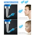thumbnail image 2 of Neti Pot Sinus Rinse Wash Bottle Nose Cleaner Pressure Nasal Irrigation for Adult & Kid, 300 ML with 30 Nasal Wash Salt Packets and Sticker Thermometer BPA Free, 2 of 7