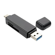 Tripp Lite Usb C Gen 1 Multi-drive Smart-card Flash-memory Media Reader/writer Usb Type C, Usb-c, Usb Type-c - Card Reader (sd, Rs-mmc, Microsd, Dv Rs-mmc, Sdhc, Microsdhc, Sdxc) - Usb 3.0/usb-c