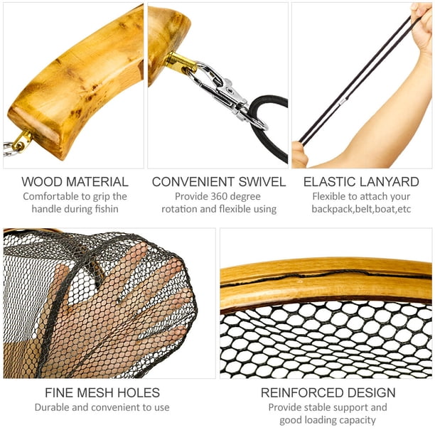 attching release to fly fish net Magnetic ONROCL Fly Fishing Net Trout