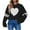 Black, variant on Plus Size Sweater Tops On Seasonal Women's Loose Pullover Love Long Sleeve Sweater Black 10(XL)