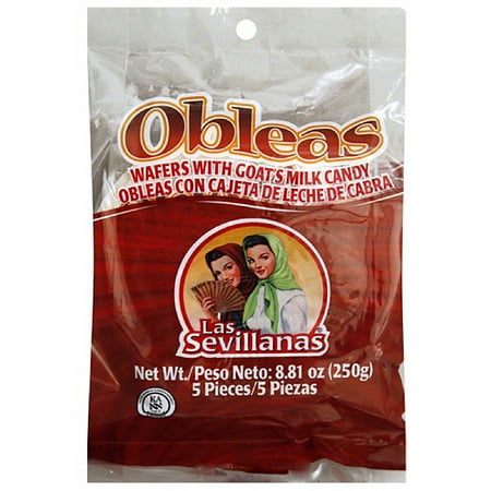 Las Sevillanas Candy Wafers with Goat's Milk, 8.8 oz (Pack of 15)