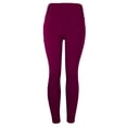 thumbnail image 4 of Pantalones de yoga elásticos de compresión para mujer, mallas de entrenamiento con bolsillo para correr y hacer ejercicio Rojo S, 4 of 9