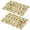 Pioneer Flower Floral-1, variant on Placemat, Pioneer Flower Floral Print Pattern Place Mats Table Mat Set Of 2, PVC Washable Placemats for Party Kitchen Dining Decoration, 18x12 Inch, Fade Resistant