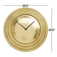thumbnail image 3 of DecMode 24" Gold Aluminum Metal Wall Clock, 3 of 9