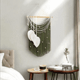 thumbnail image 3 of Tapiz de Decoración de Pared de Estilo Bohemio, Tapiz con Borlas de Hojas, , Elegante, Tejido A Mano, Boh, 3 of 7