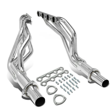 For 1964 to 1970 Ford Mustang 260 / 289 / 302 / 351 Windsor V8 Pair Stainless Steel Long Tube Exhaust Header (Best 351 Windsor Block)