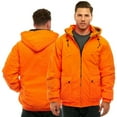 thumbnail image 3 of TrailCrest Adult Men’s Insulated & Waterproof Blaze Orange Tanker Jacket, 2X, Orange, 3 of 9