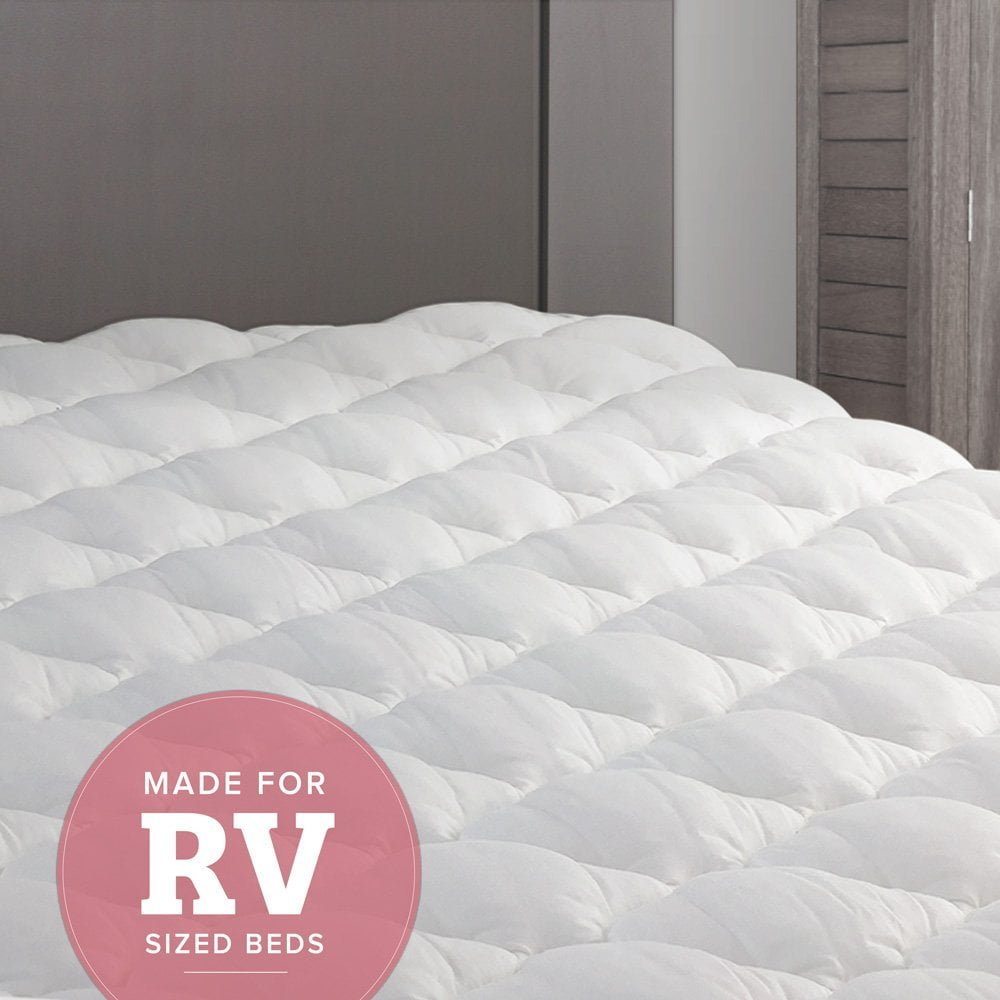 Regency Rv Mattress Pad Extra Plush Topper With Fitted Skirt Regency Rv Mattress Pad Extra Plush Topper With Fitted Skirt Hypoallergenic Cover For Camper Short Queen Com